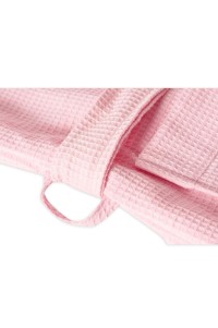 SKBD018  beauty salon pure cotton waffle bathrobe Spa Club Hotel bathrobe Hotel bathrobe bathrobe shop side view